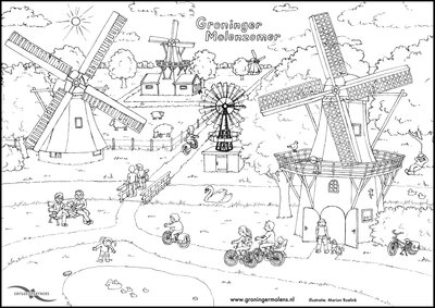 Kinderen op de molen
